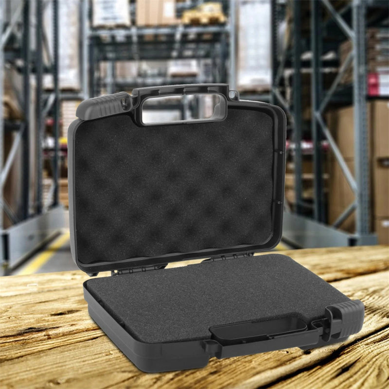 Protective Instrument Tool Box Electric Drill Holder Shockproof Lockable Waterproof Suitcase